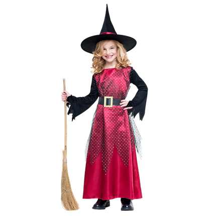 Déguisement Sorcière Rouge Fille 10-12 Ans – Halloween