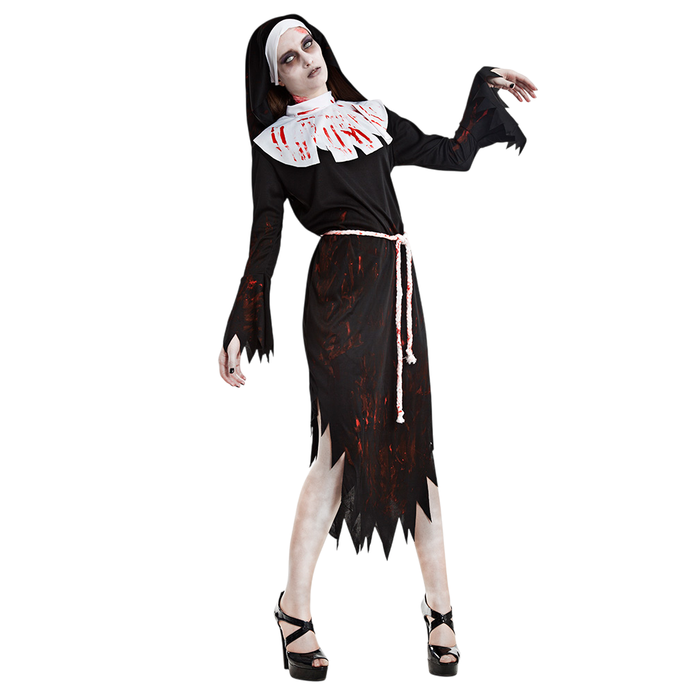 Déguisement Nonne Zombie Femme M/L – Halloween