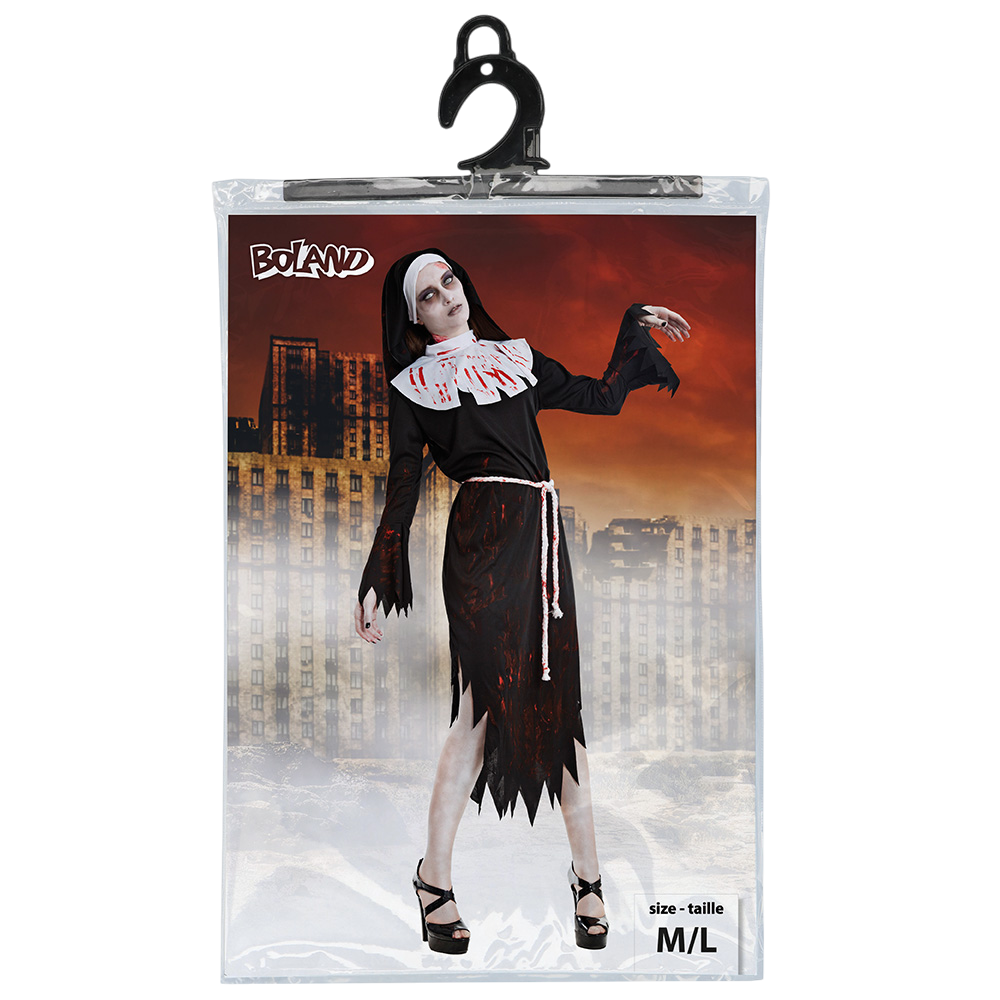 Déguisement Nonne Zombie Femme M/L – Halloween