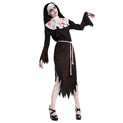 Déguisement Nonne Zombie Femme M/L – Halloween