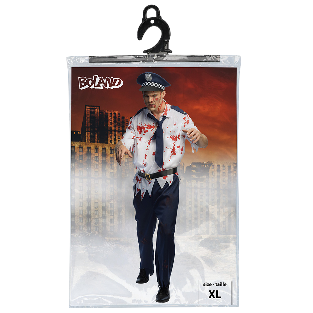 Déguisement Policier Zombie Homme XL – Halloween