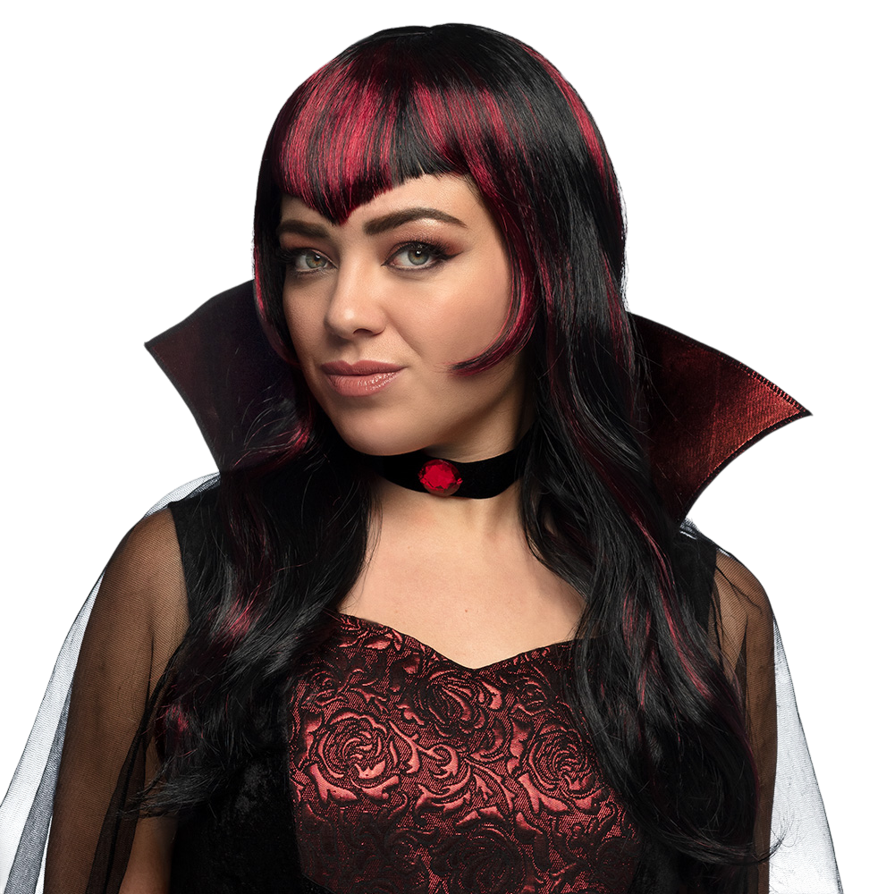 Perruque Vampire à Mèches – Déguisement Halloween