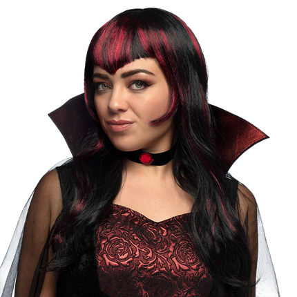 Perruque Vampire à Mèches – Déguisement Halloween