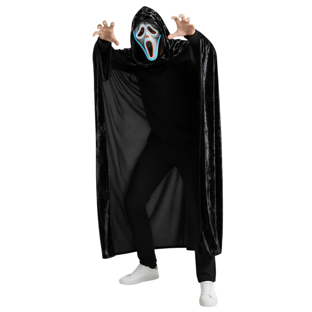 Cape Noire 170 cm – Déguisement Halloween