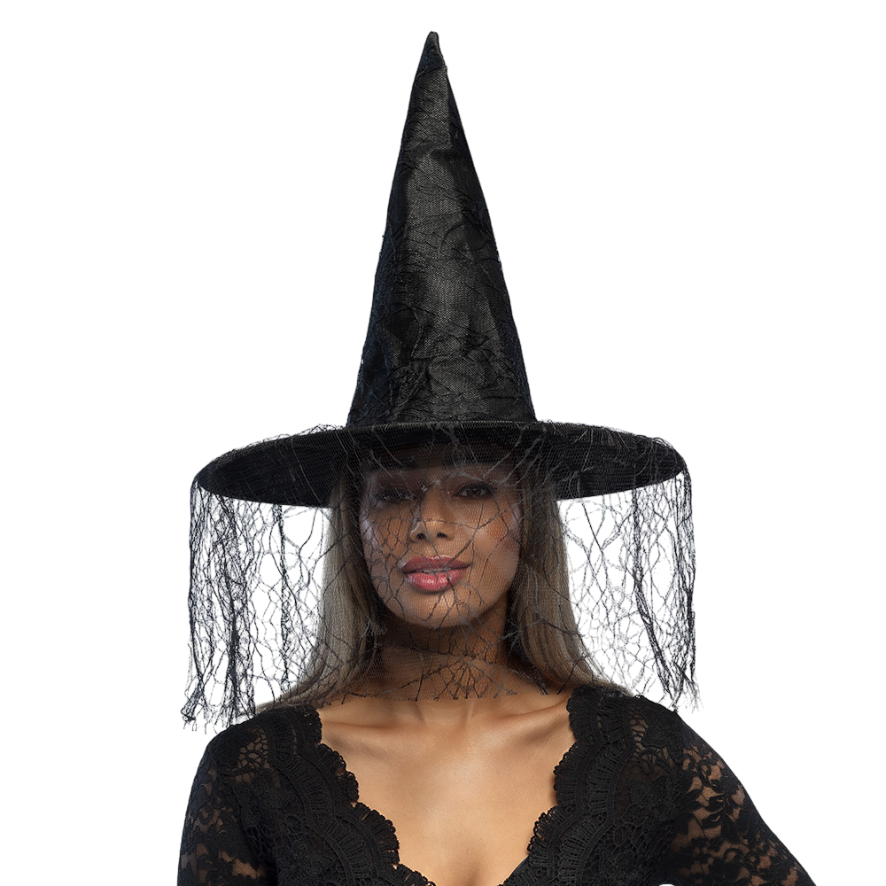 Chapeau de Sorcière Noir – Déguisement Halloween