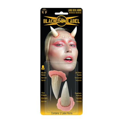 Paire de Cornes de Diable Larges en Latex – Déguisement Halloween