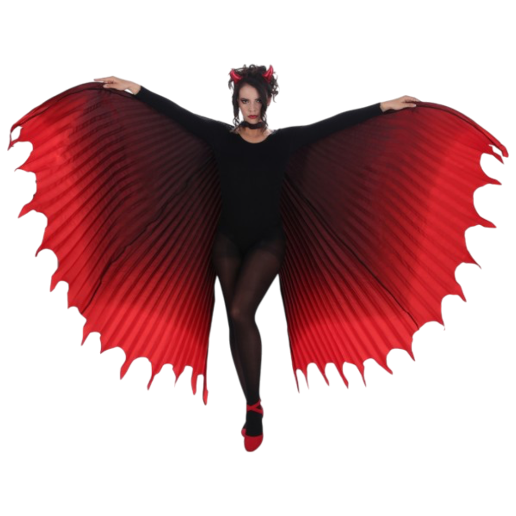 Cape Ailes de Diablesse Rouge 130 cm – Envergure 260 cm