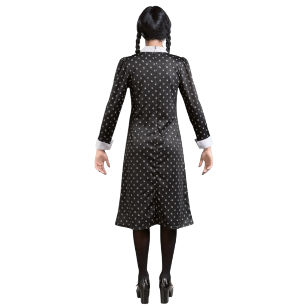Robe Noire Mercredi Addams XS – Déguisement Femme