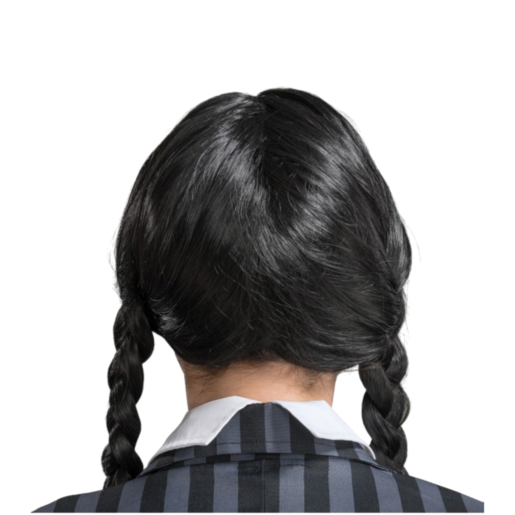 Perruque Mercredi Addams Adulte – Déguisement Halloween