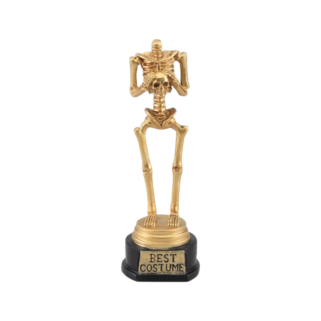 Trophée Squelette 18 cm – Récompense Halloween