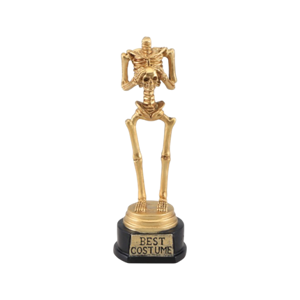 Trophée Squelette 18 cm – Récompense Halloween