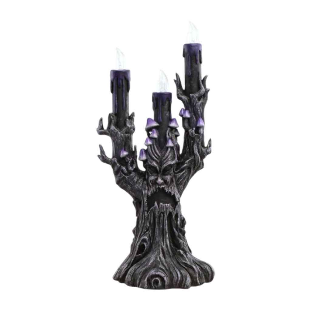 Chandelier Arbre Maléfique LED Violet 30,5 cm – Décoration Halloween