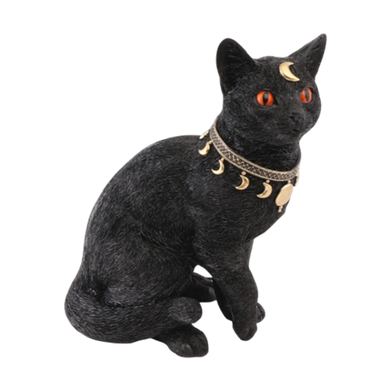 Chat Noir Mystique 28 cm – Décoration Halloween