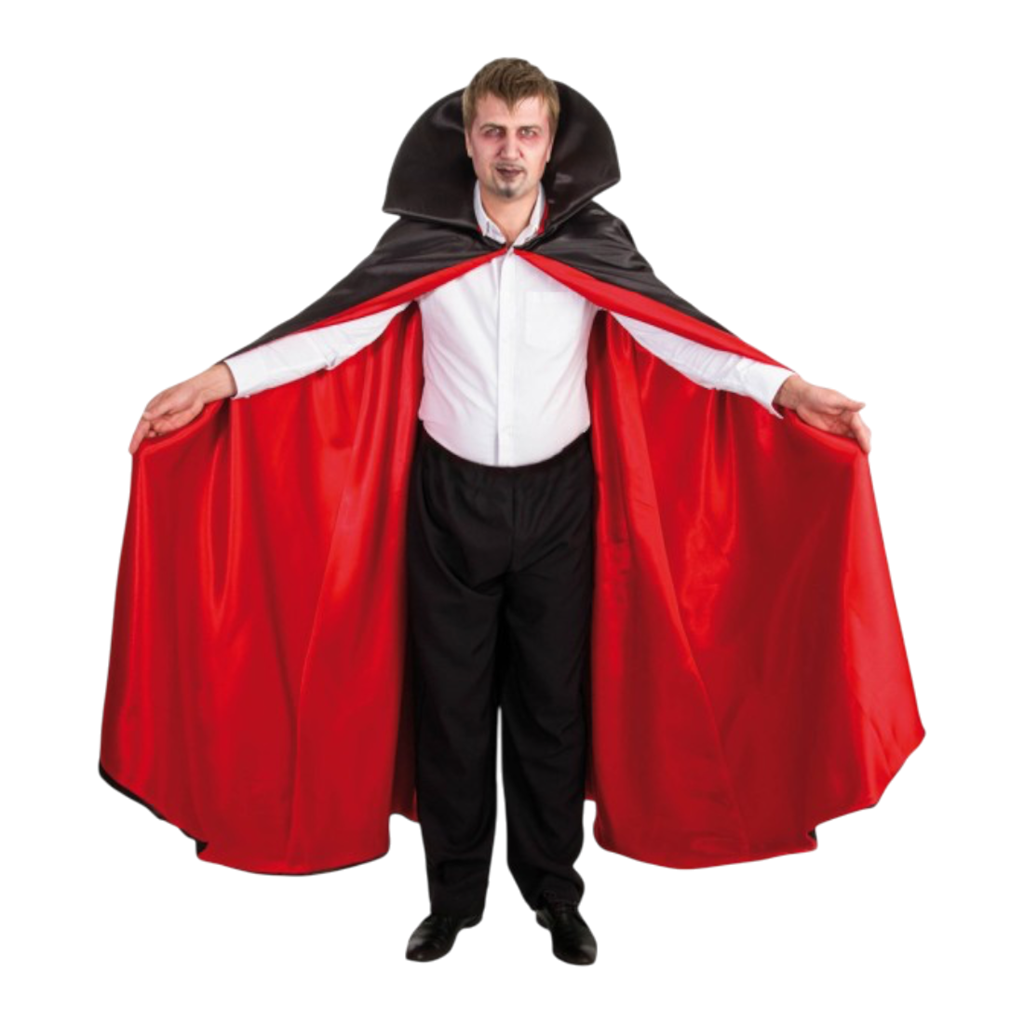 Cape Vampire Rouge et Noire 170 cm – Déguisement Halloween