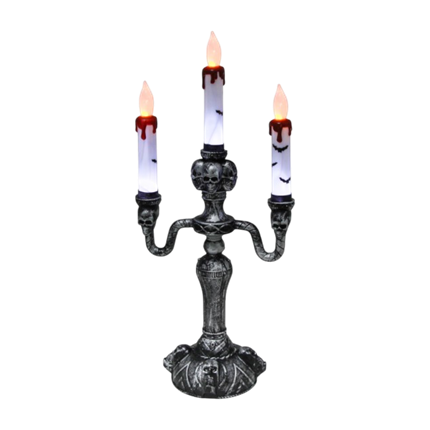 Candélabre Lumineux 3 Branches 40 cm – Décoration Halloween