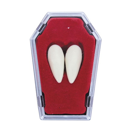 2 Canines de Vampire avec Kit de Fixation – Accessoire Halloween