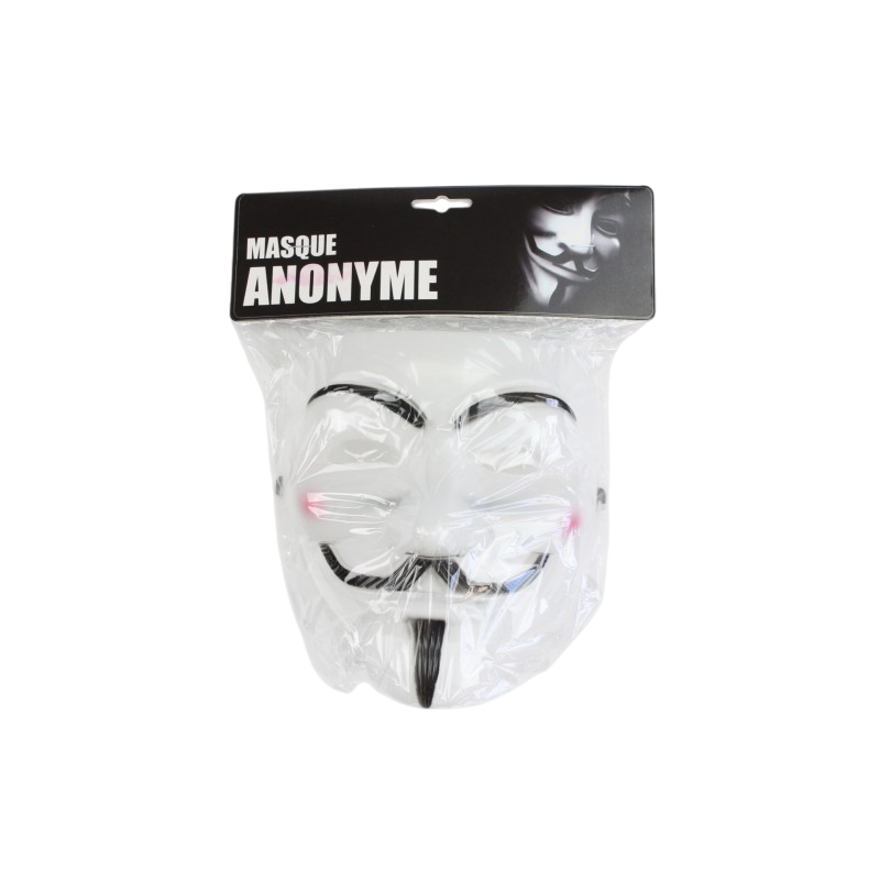 Masque Anonymous Blanc – Déguisement Halloween