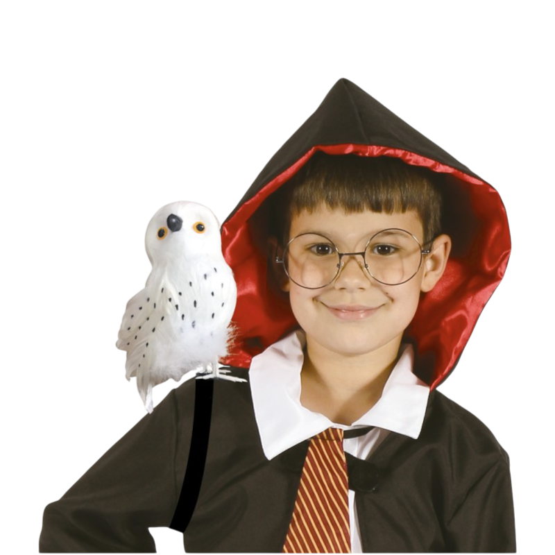 Chouette Blanche 22 cm – Décoration Halloween