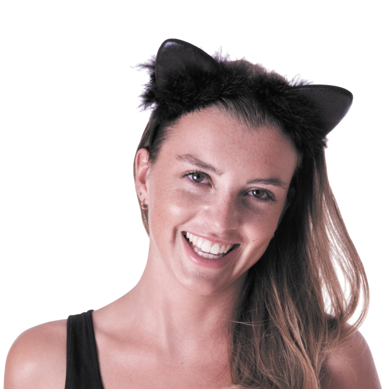 Serre-Tête Oreilles de Chat Noir – Accessoire Halloween