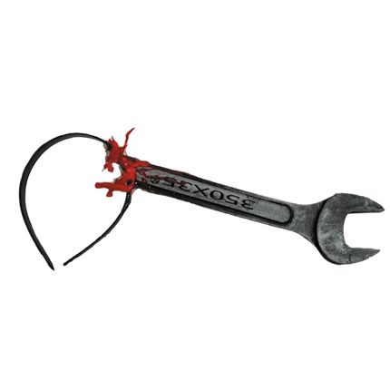 Serre-Tête Clé Plate Ensanglantée – Accessoire Halloween
