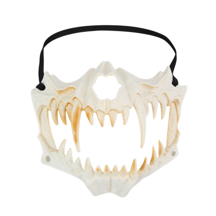 Masque Mâchoire Squelette à Dents – Accessoire Halloween
