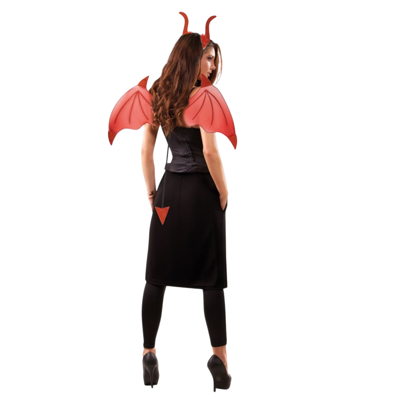 Kit Diable Rouge 2 Pièces – Accessoires Déguisement Halloween