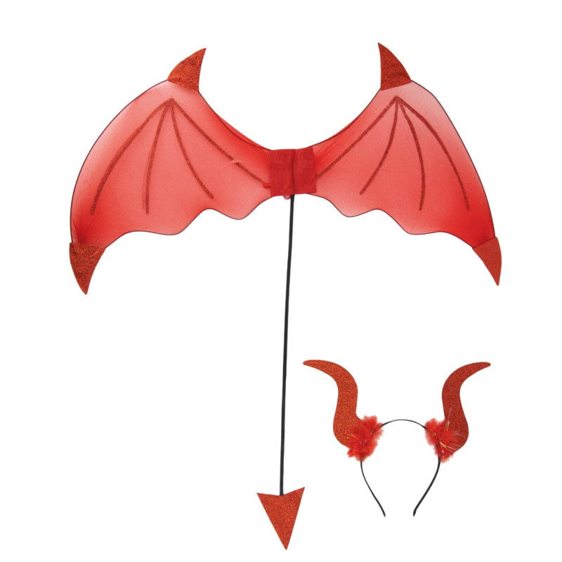 Kit Diable Rouge 2 Pièces – Accessoires Déguisement Halloween