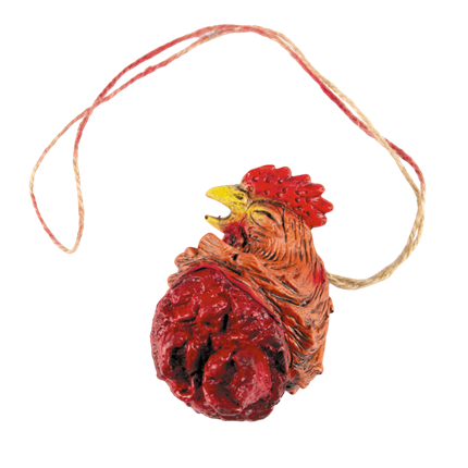 Collier Coq Décapité – Accessoire Halloween
