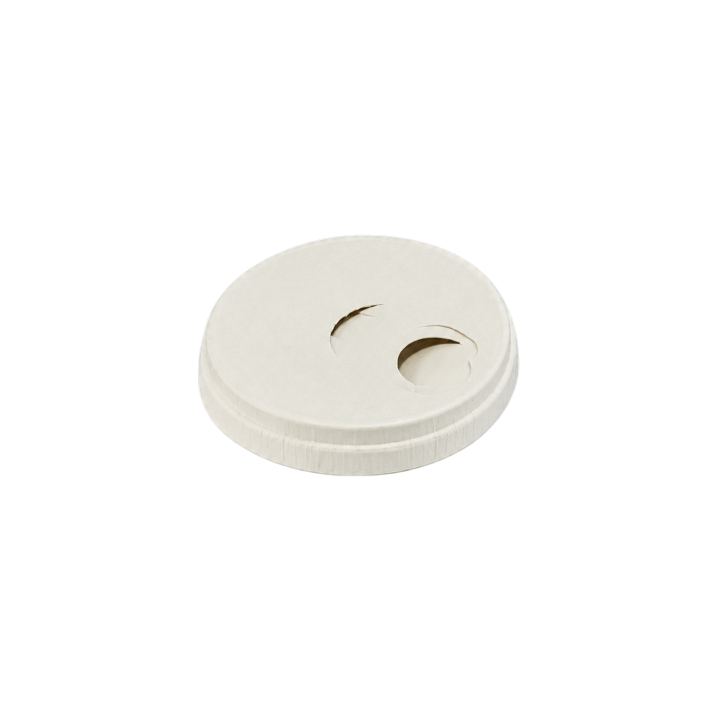 Couvercle en Papier Blanc pour Gobelet 12cl (Lot de 50)