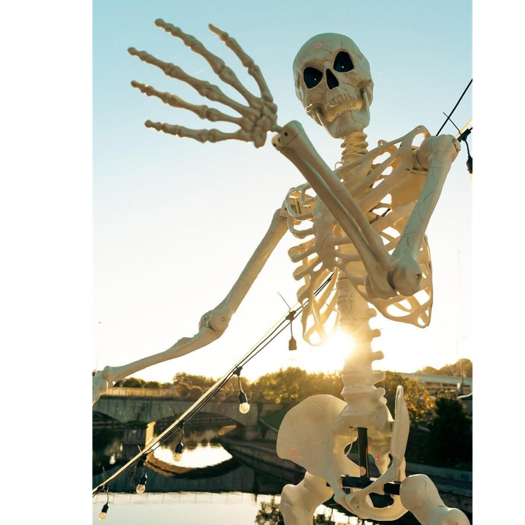 Squelette Géant Lumineux 3,18 m – Décoration Halloween XXL