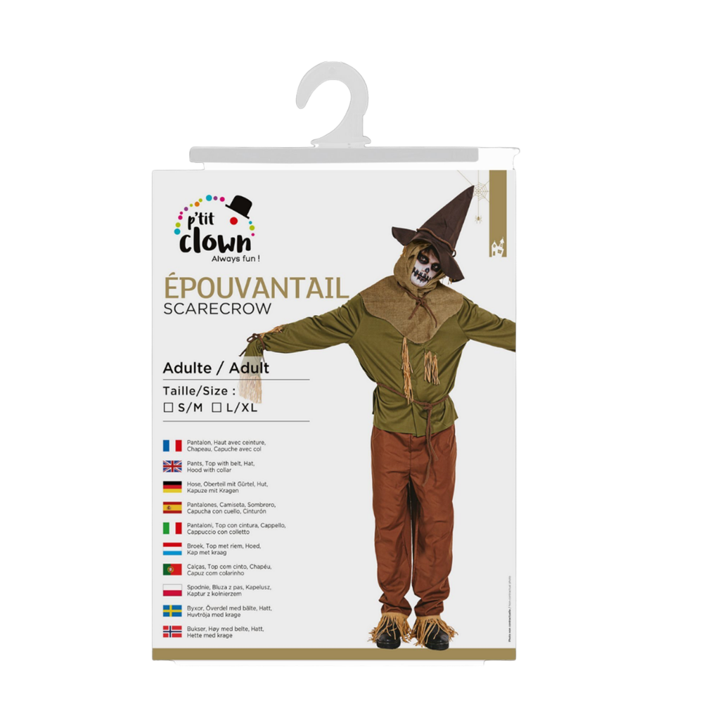 Déguisement Épouvantail Adulte L/XL – Costume Halloween