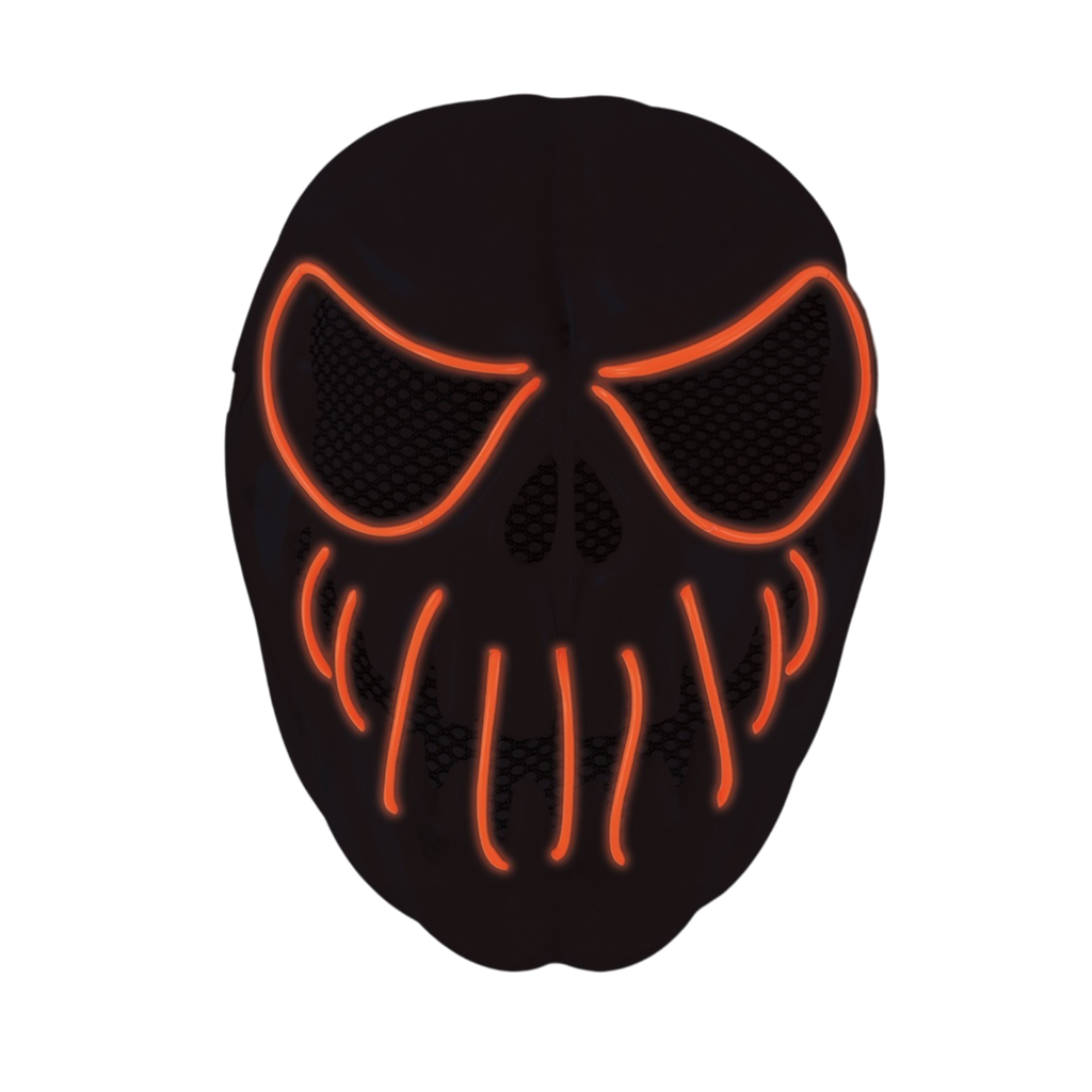 Masque LED Citrouille Terrifiante Adulte – Halloween