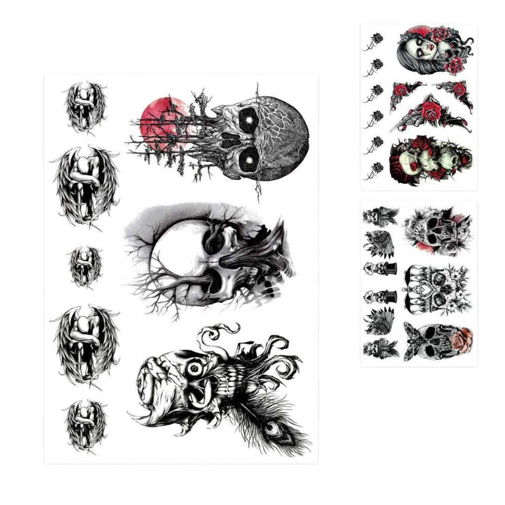 Tatouages Éphémères Halloween – Modèle Aléatoire