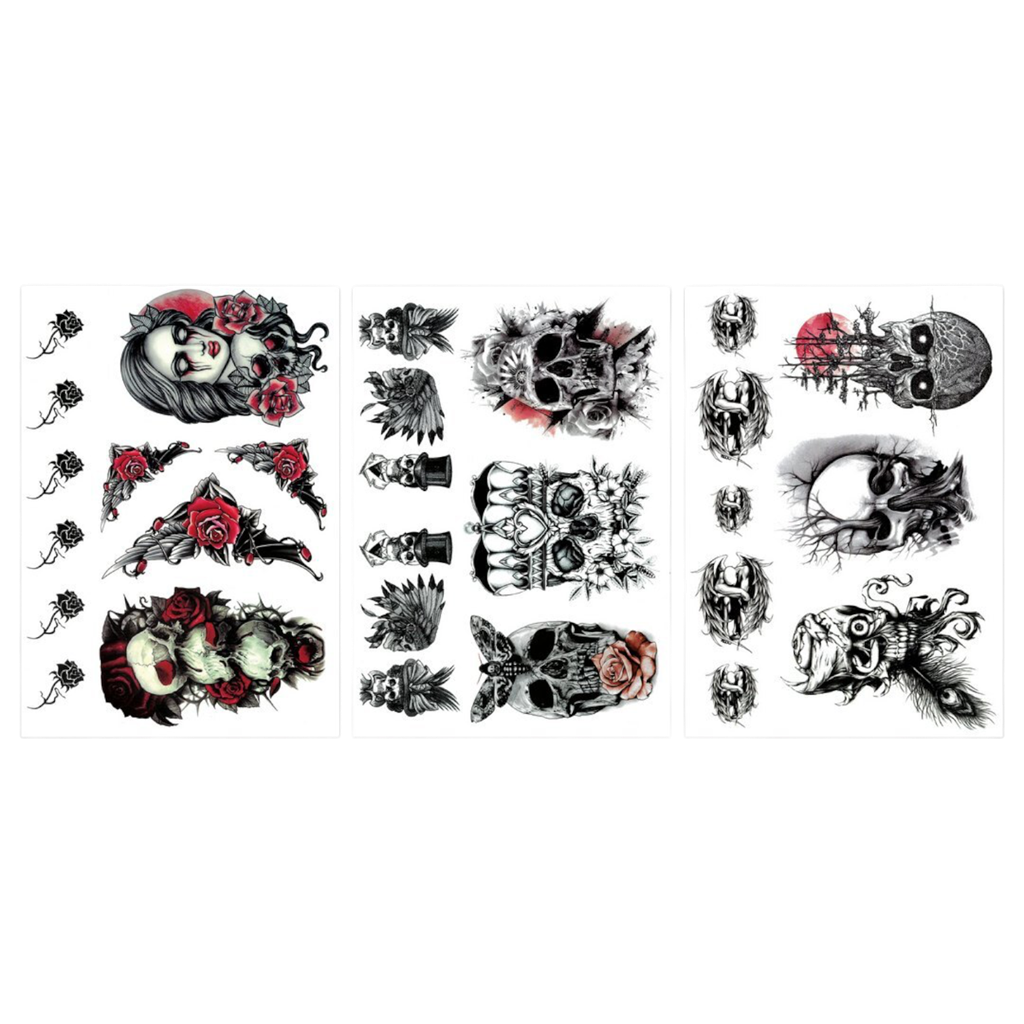 Tatouages Éphémères Halloween – Modèle Aléatoire
