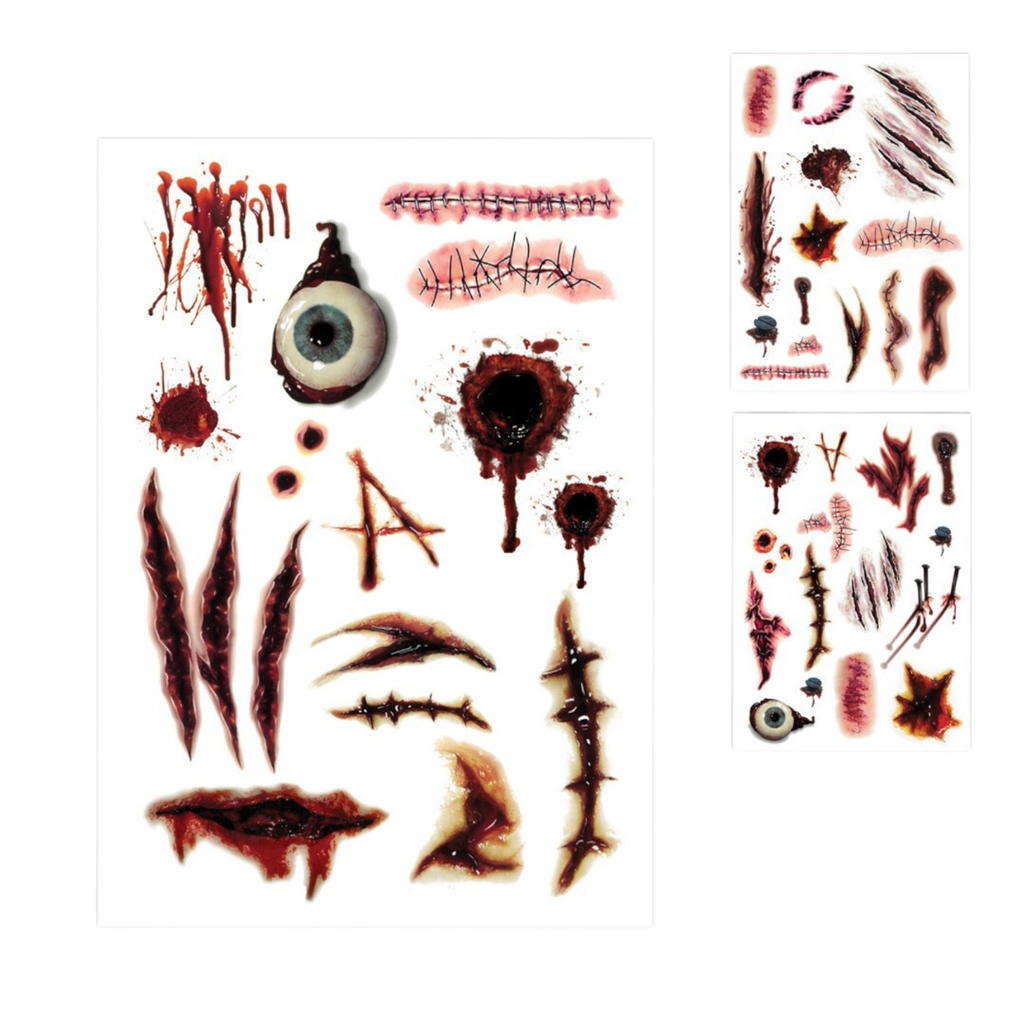 Tatouages Temporaires Cicatrices – Maquillage Halloween