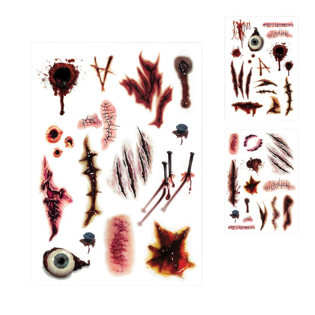 Tatouages Temporaires Cicatrices – Maquillage Halloween
