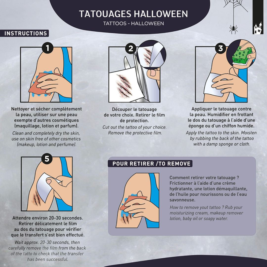 Tatouages Temporaires Cicatrices – Maquillage Halloween
