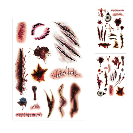 Tatouages Temporaires Cicatrices – Maquillage Halloween