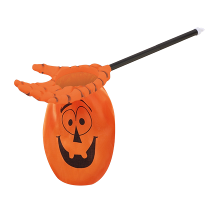 Sac à Bonbons Citrouille avec Main Squelette 59 cm – Halloween