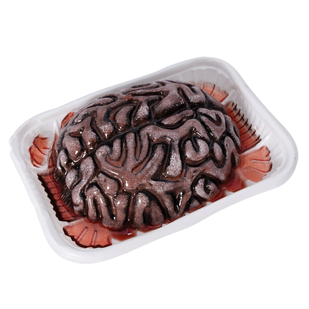 Cerveau Sanglant en Barquette 13 cm – Décoration Halloween Gore