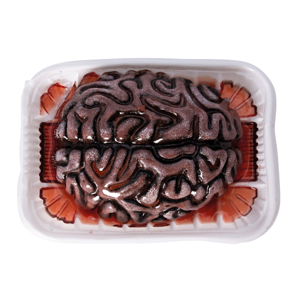 Cerveau Sanglant en Barquette 13 cm – Décoration Halloween Gore