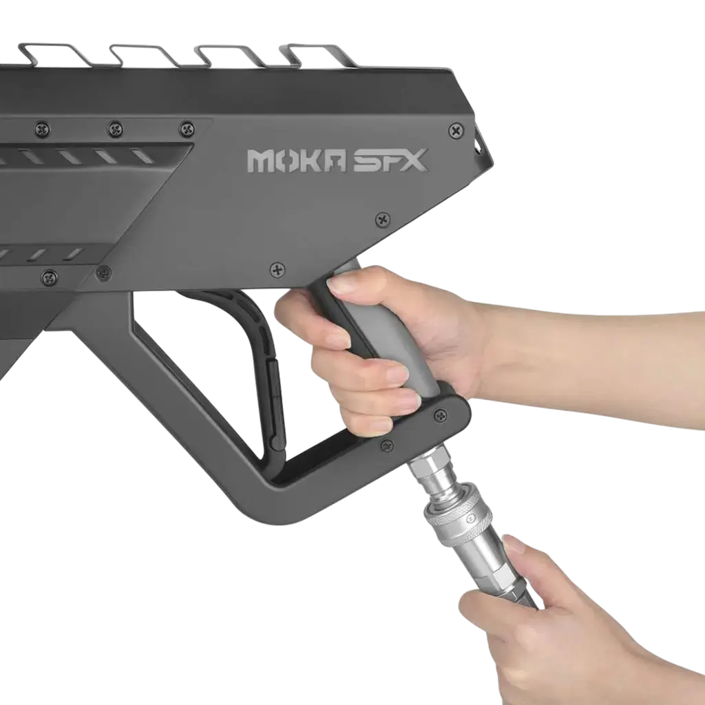 VORTEX LED CO2 GUN - Gun à CO2 avec LED avec raccord &amp; tuyau 3 mètres