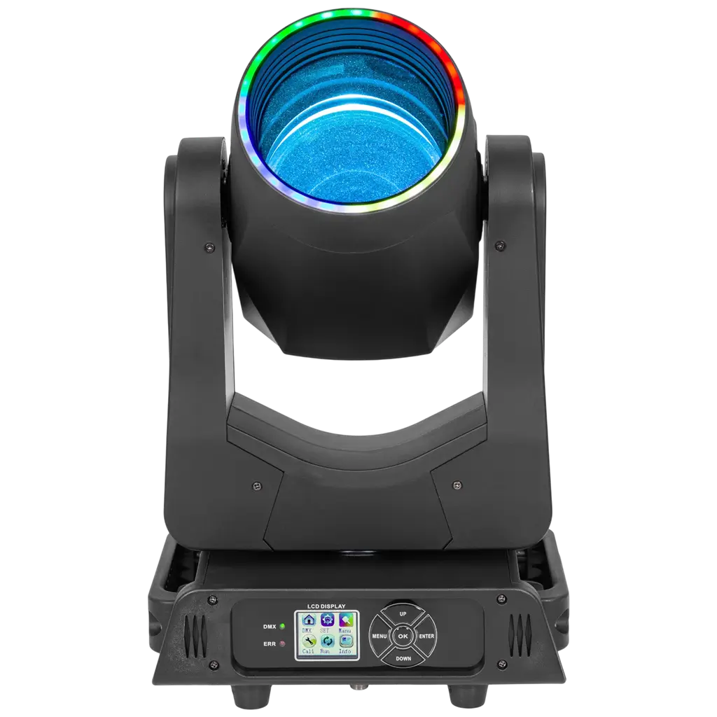 Pack de 2 lyres Beam LED 200 W avec flight case – Mac Mah