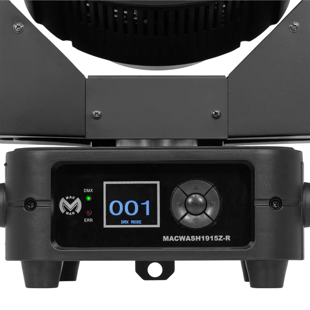 Lyre Wash LED RGBW 19 × 15 W avec zoom motorisé – Mac Mah
