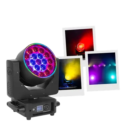 Lyre Wash LED RGBW 19 × 15 W avec zoom motorisé – Mac Mah