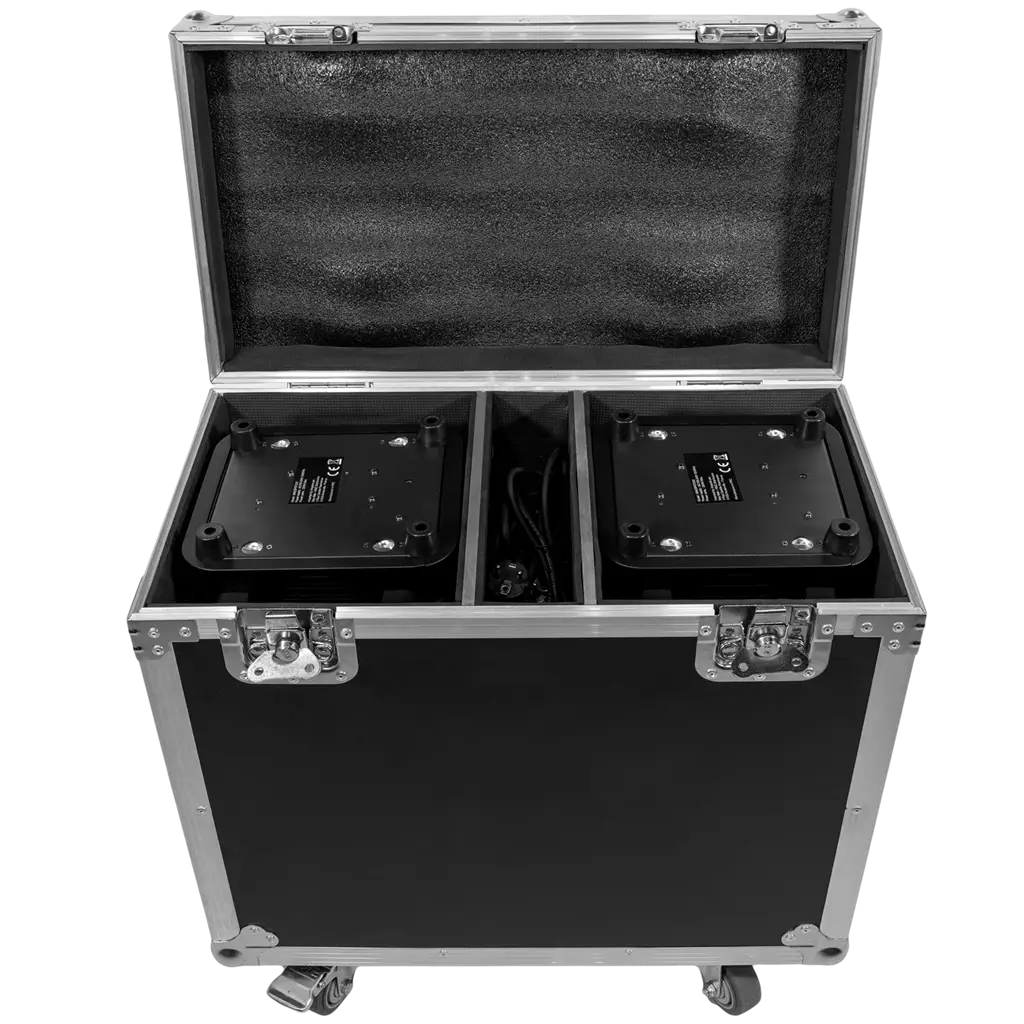Pack de 2 lyres Spot LED 200 W avec flight case – Mac Mah