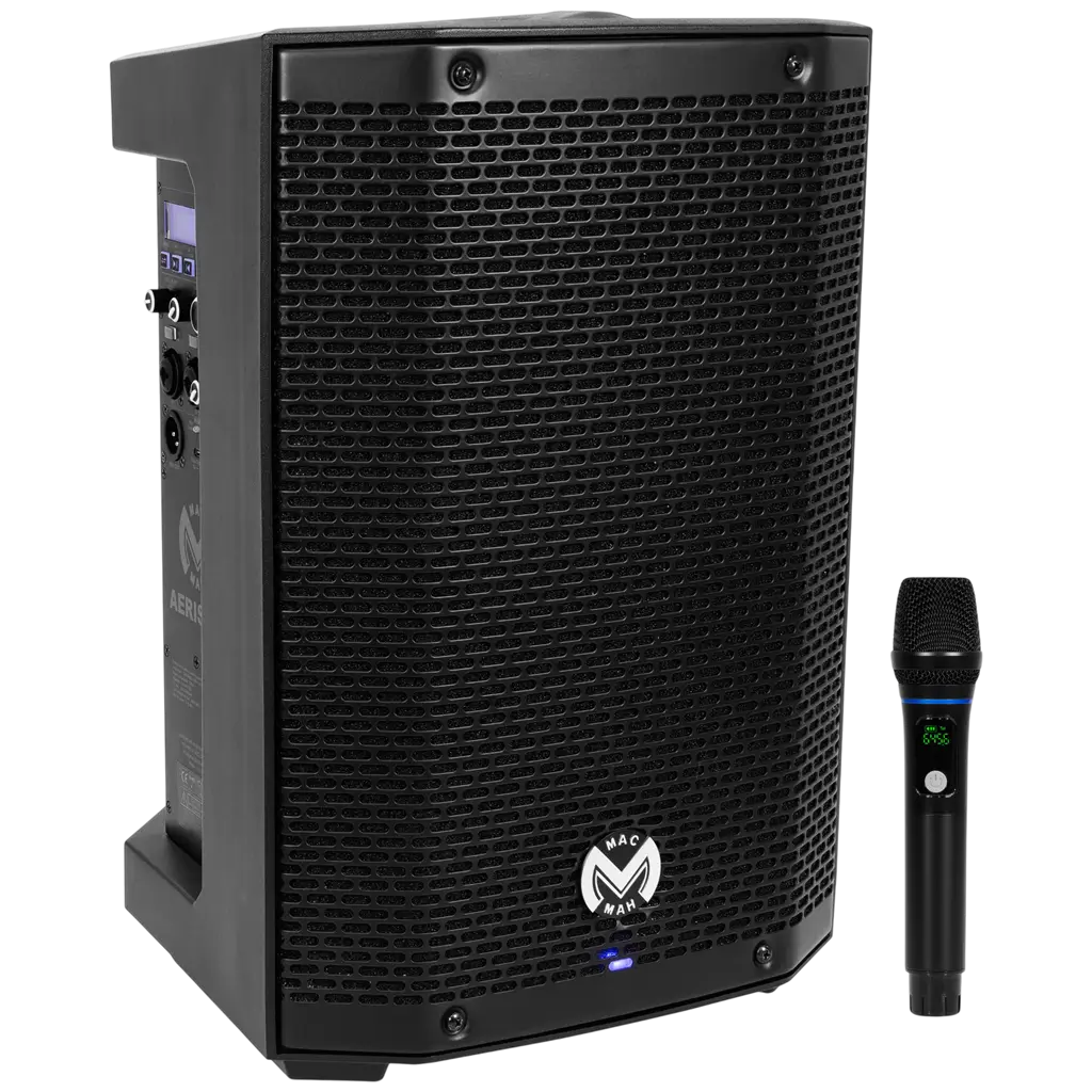 Enceinte portable amplifiée 150 W RMS 8 sur batterie avec micro UHF – Mac Mah