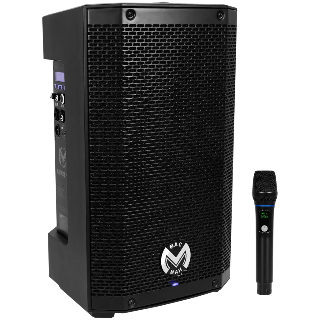 Enceinte portable amplifiée 150 W RMS 10 sur batterie avec micro UHF – Mac Mah