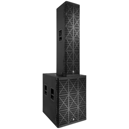 Système colonne actif 3 voies 1700 W RMS avec caisson 18" – Elokance
