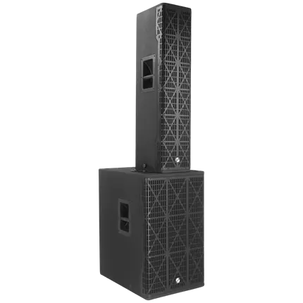 Système colonne actif 3 voies 1700 W RMS avec caisson 15" – Elokance